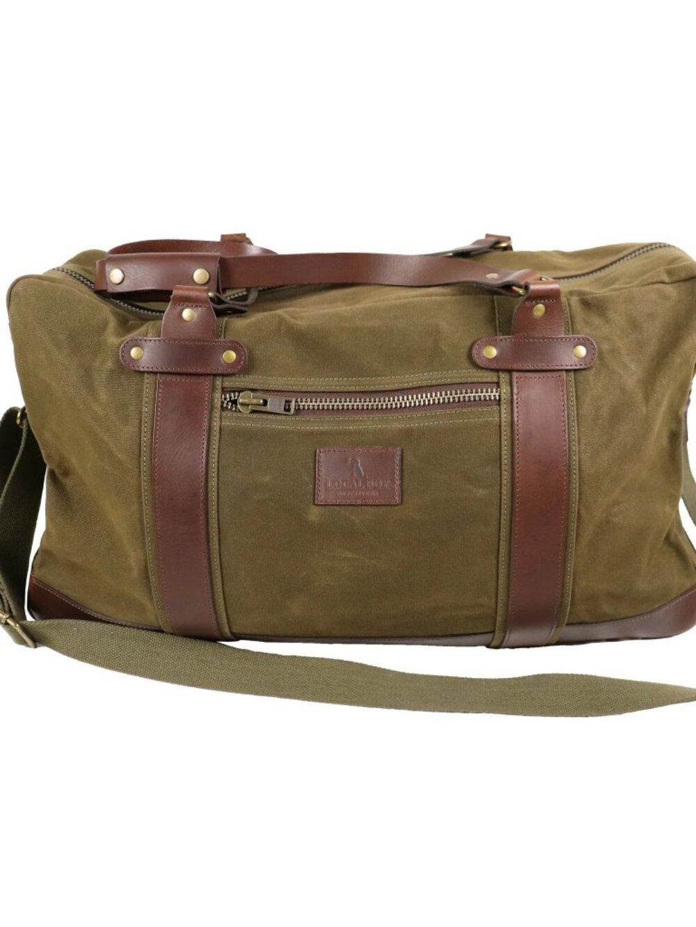 Local Boy Leather Duffle Bag